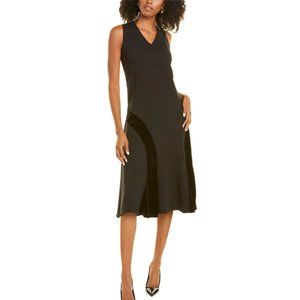 Joan Vass Flounce Midi Dress NWT size L